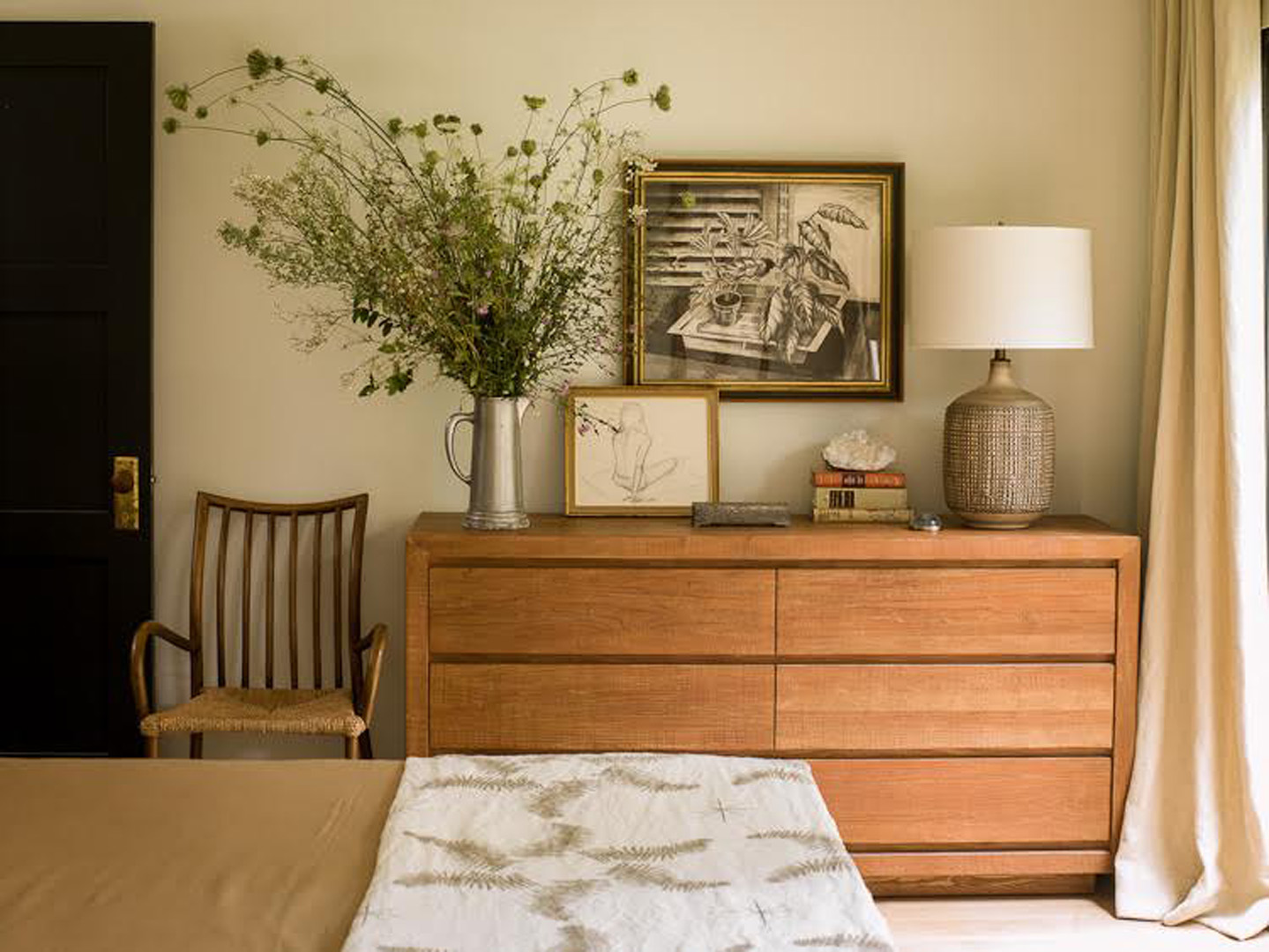 dresser, lauren liess, master bedroom, organic, natural, habitat