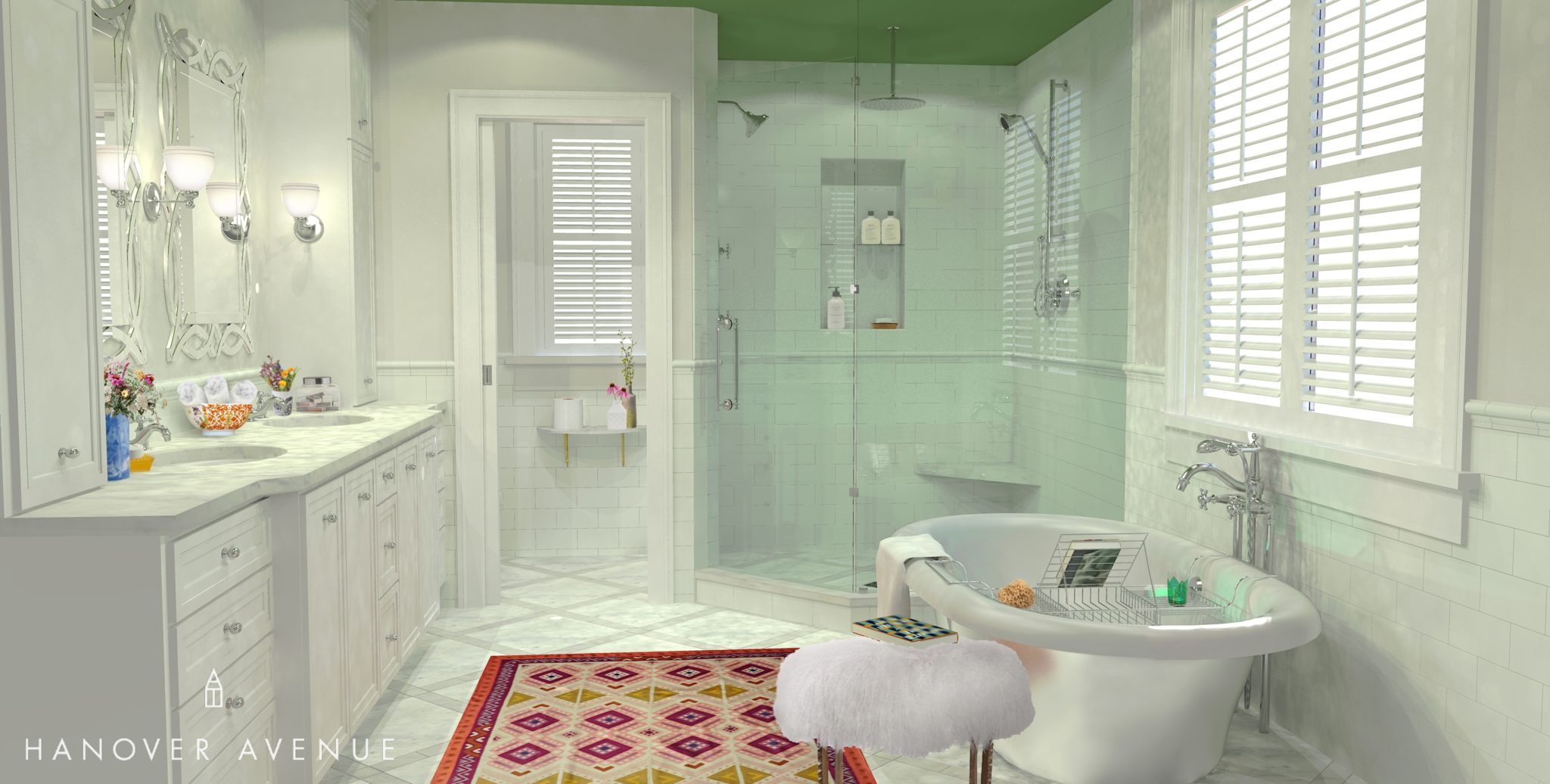 shower view, bathroom, spring clean, shannon kaye, lowe's, kohler, color