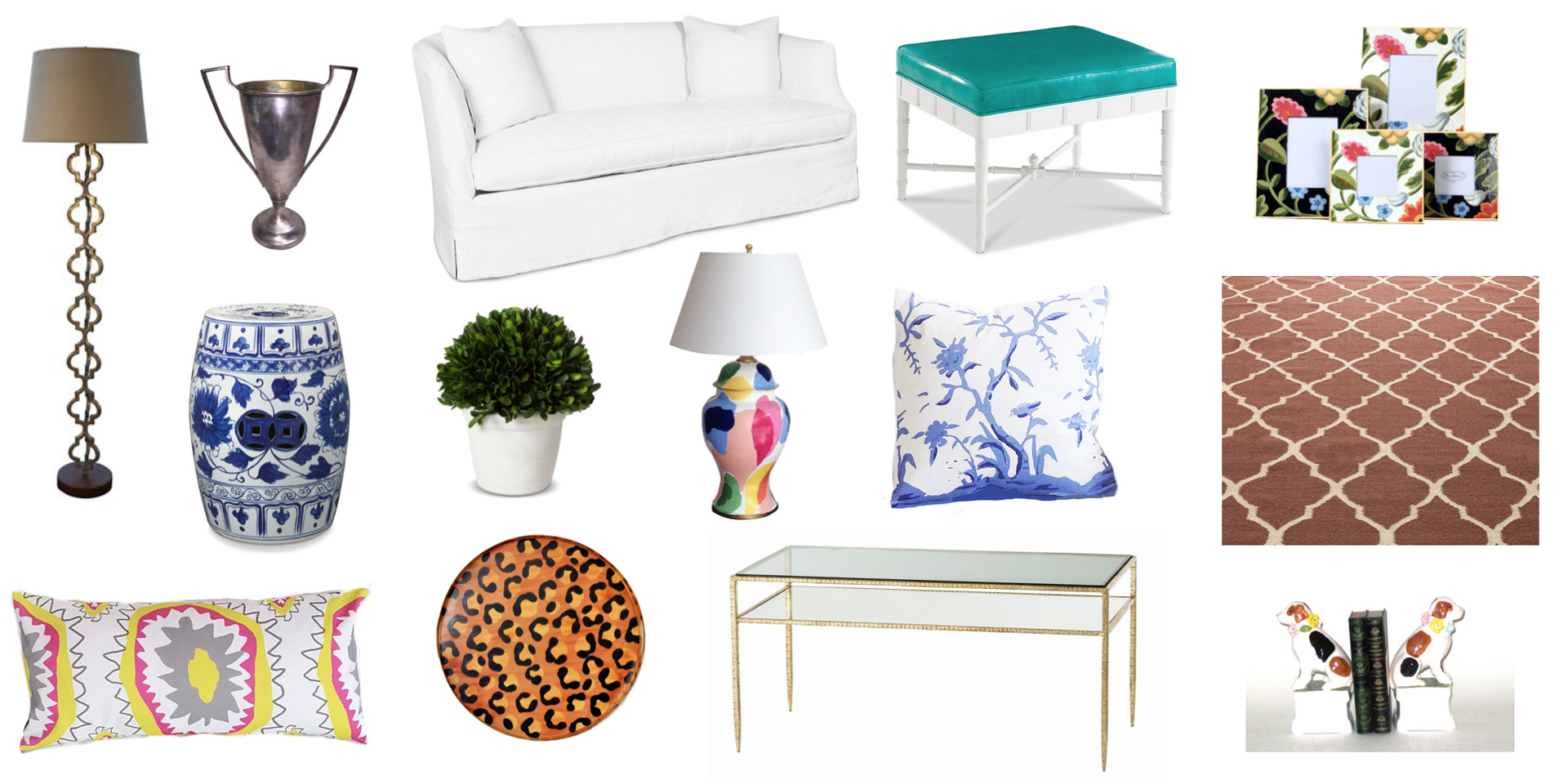 buying guide, dana gibson, living room, preppy, traditional