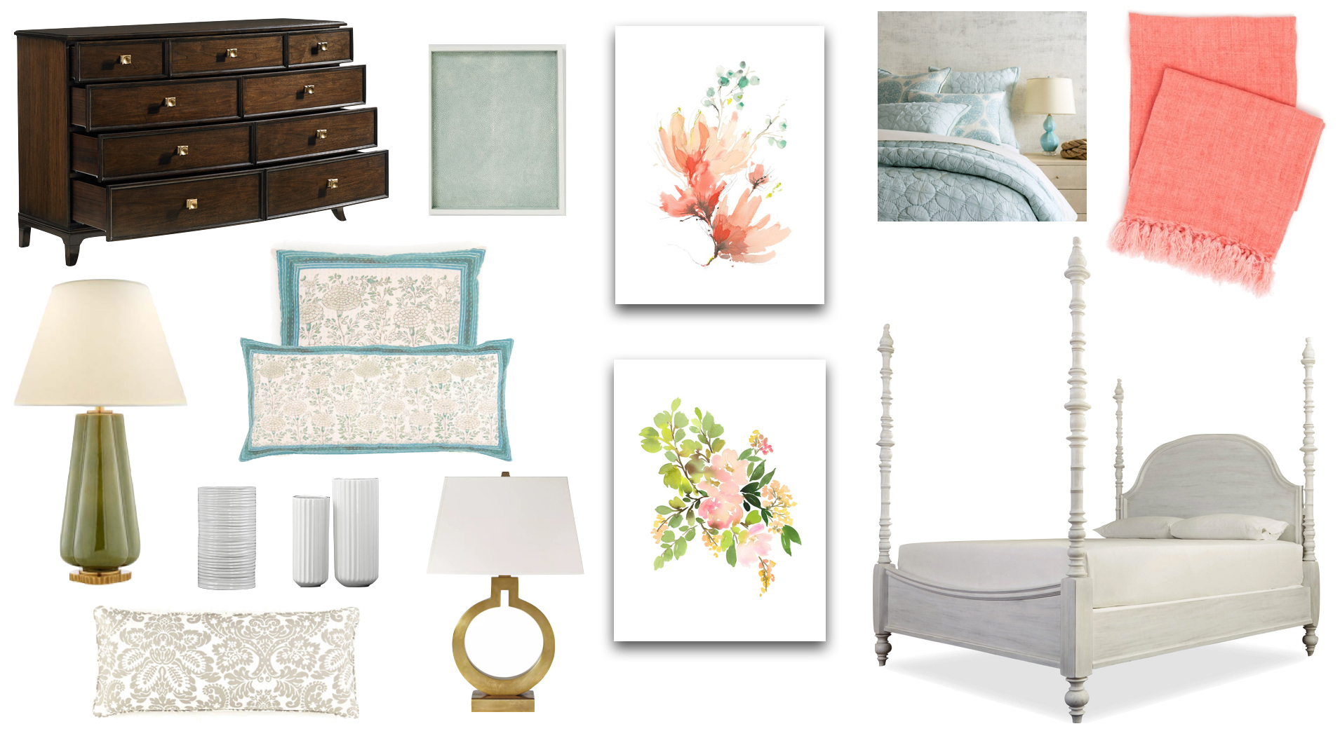 annie selke, coral, master bedroom, buying guide, featured image, montage